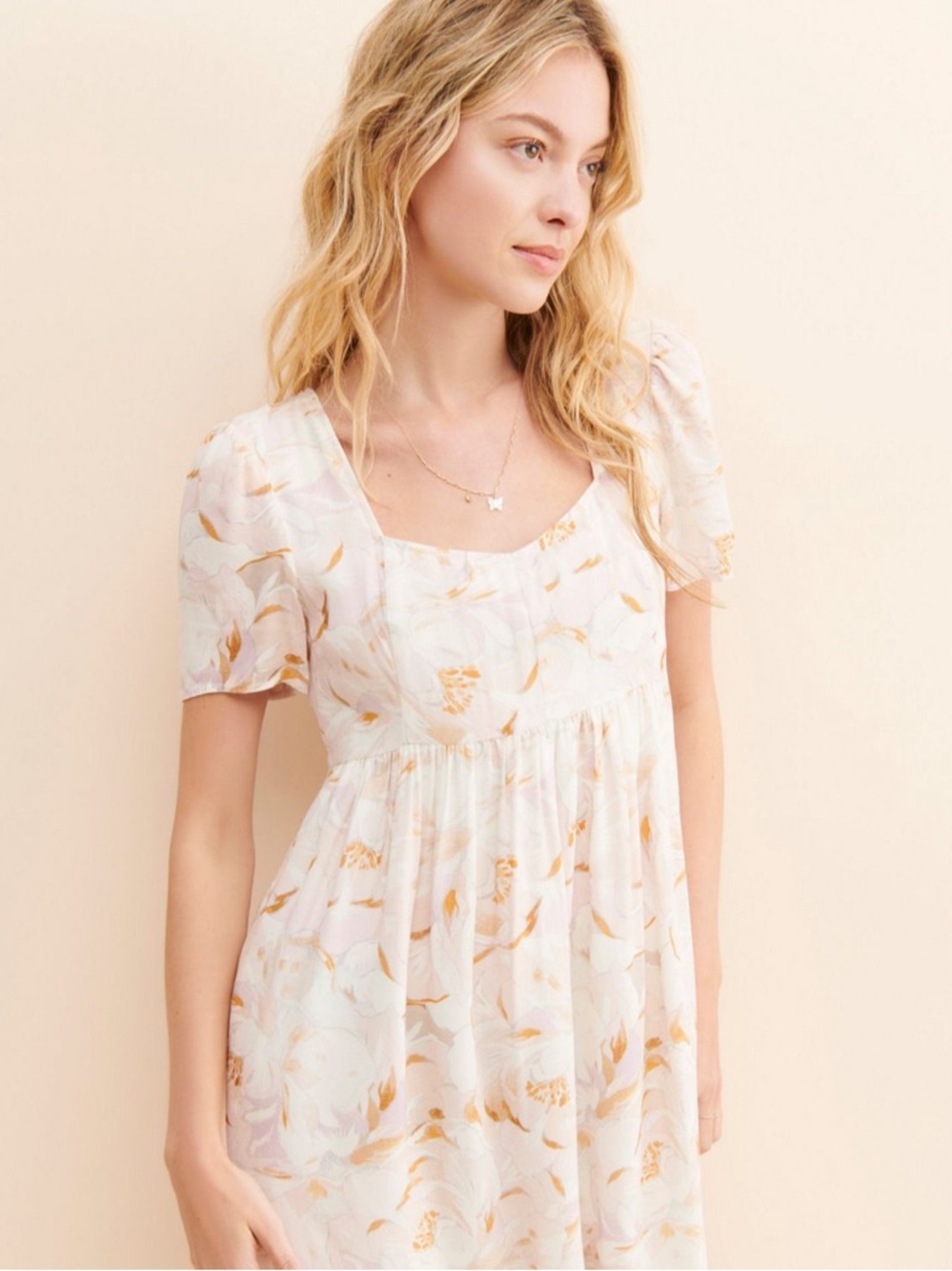 Saltwater Luxe Floral V-Neck Dress